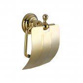 Держатель туалетной бумаги с крышкой DWT PRK-300-Gold