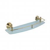 Полка для ванной 50 см, стекло DWT PRK-550-Gold
